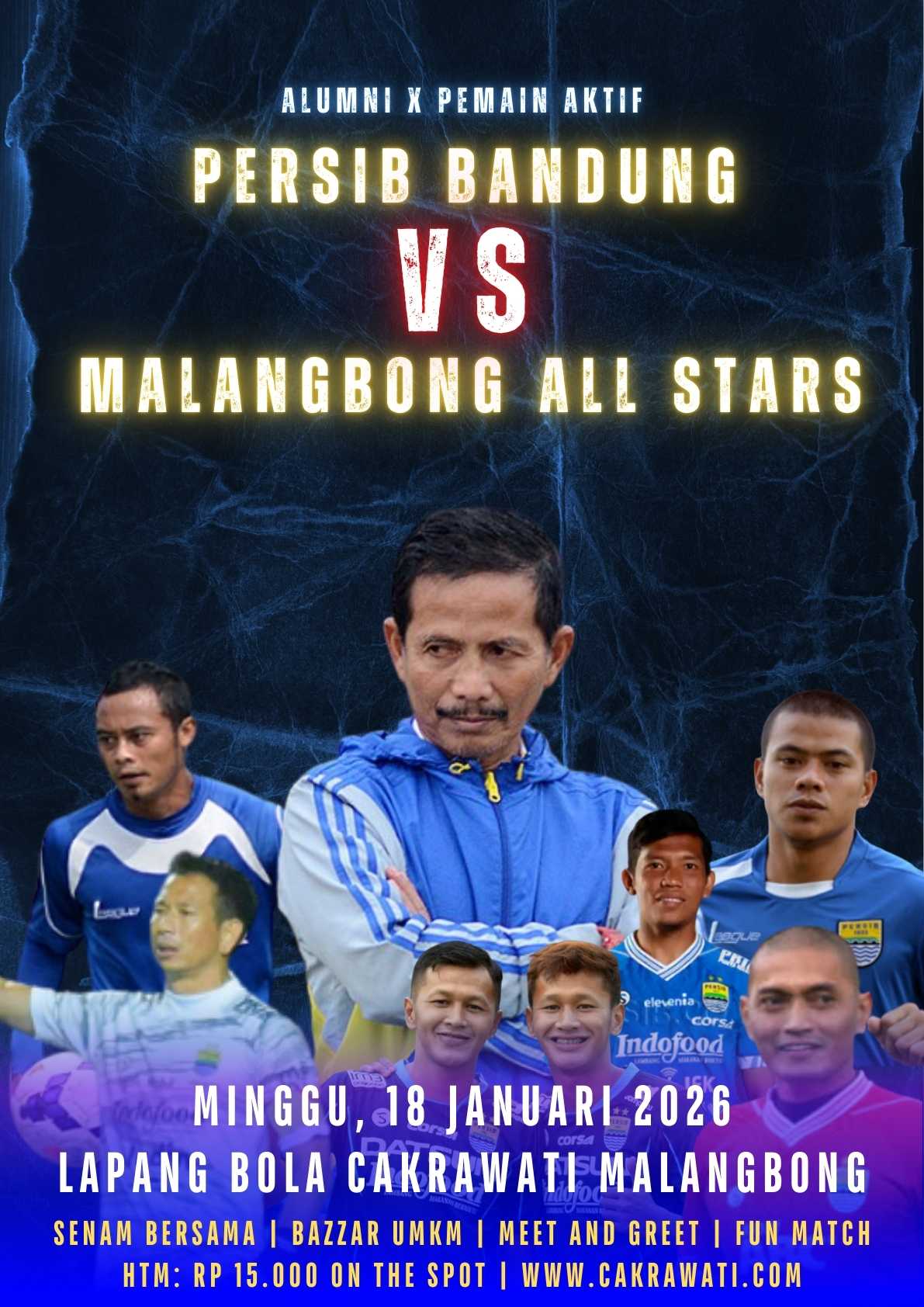 Gelaran Akbar! Fun Match Persib Bandung vs Malangbong All Stars